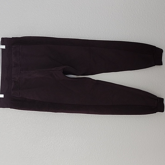 Nike Joggers Sweatpants Dark Plum with Fleece Panel Women's Size Medium - Picture 4 of 11